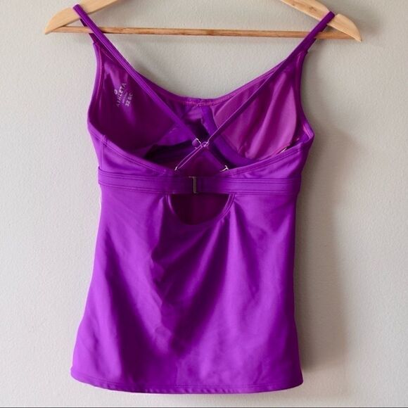 ATHLETA Smocked Tankini Top, Size 32D/DD Black NWT Retail $72 153155 - Picture 7 of 8